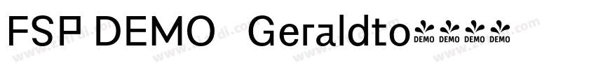 FSP DEMO   Geraldto字体转换